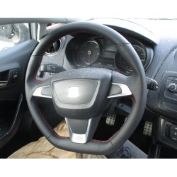 Volante para Seat Ibiza 6J FR (2016) com pele perfurada